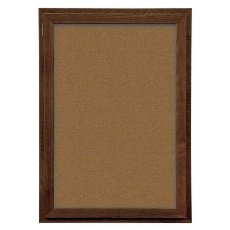 United Visual Products Outdoor Enclosed Combo Board, 72"x36", Black Frame/Grey & Pumice UVCB7236ODB-GREY-PUMICE
